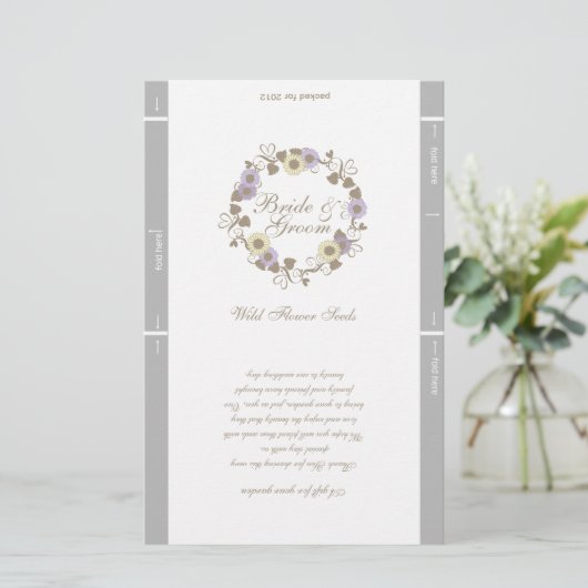 Sjabloon zaadpakket (Staand voorkant)