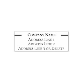 Sjabloon zakelijk teruggaveadres  zelfinktende stempel