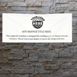 Sjabloon zakelijke Logo Spandoek