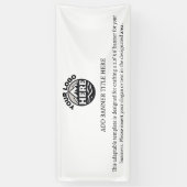 Sjabloon zakelijke Logo Spandoek (Verticaal)