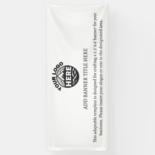 Sjabloon zakelijke Logo Spandoek (Verticaal)