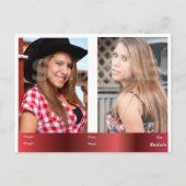 Sjabloon Zed/Comp-kaartmodellen hoofdschot Briefkaart (Achterkant)