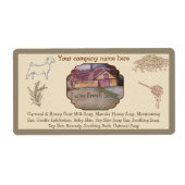 sjabloon zeepetiket etiket (Voorkant)