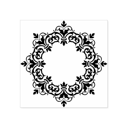 sjabloon zet jouw naam damescirkels rubberstempel (Afrduk)