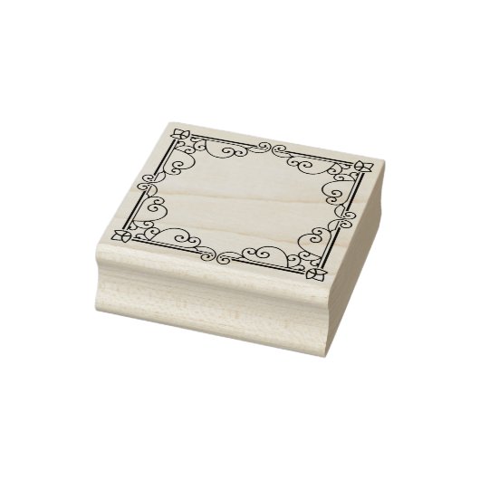 sjabloon zet jouw namen bloemzegel rubberstempel (Stempel)