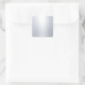 Sjabloon Zilveren Glamour Elegante Uiterlijk Vierkante Sticker (Tas)