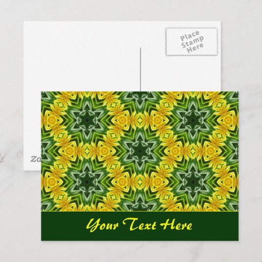 Sjabloon zomervorst briefkaart (Voorkant / Achterkant)