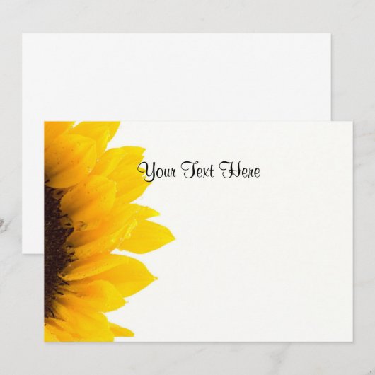 Sjabloon zonnebloemen (Voorkant / Achterkant)