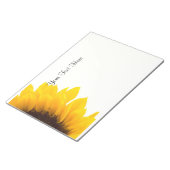 Sjabloon zonnebloemen notitieblok (Schuin)