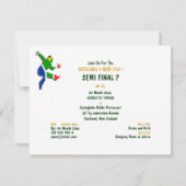 Sjabloon Zuid-Afrikaanse rugbyuitnodigingen Kaart (Achterkant)