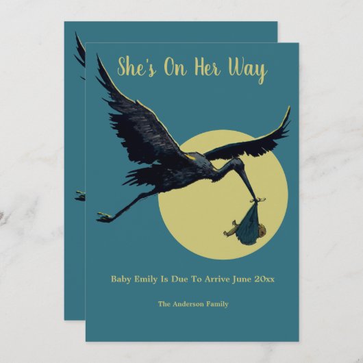  Sjabloon Zwangerschap Aankondiging van zwangersch (Voorkant / Achterkant)