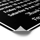 Sjabloon - zwart-wituren poster (Hoek)