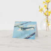 Sjabloon Zwembriefkaarten (Gele Bloem)