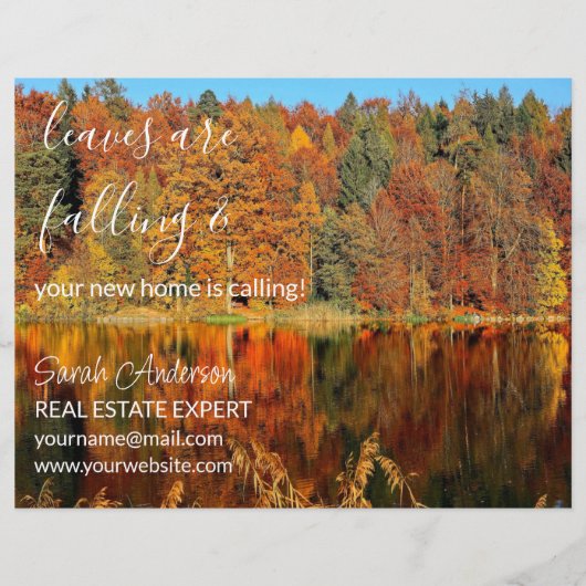 Sjabloonbrochure voor de HERFST van Estate Agent K Flyer (Voorkant)
