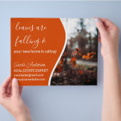 Sjabloonbrochure voor de HERFST van Estate Agent K Flyer (Hand)