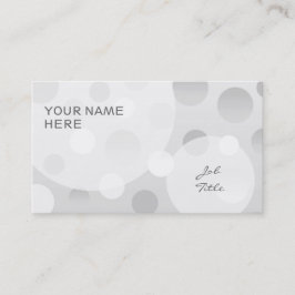 Sjabloonbubbels voor creditcards wissen visitekaartje