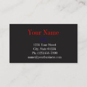 Sjabloonkaart met dubbele verkoopvorm voor Barbed  Visitekaartje (Achterkant)