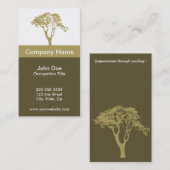 Sjabloonkaart voor coachers visitekaartje (Voorkant / Achterkant)