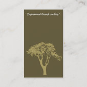 Sjabloonkaart voor coachers visitekaartje (Achterkant)