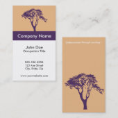 Sjabloonkaart voor coachers visitekaartje (Voorkant / Achterkant)