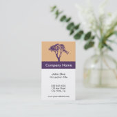 Sjabloonkaart voor coachers visitekaartje (Staand voorkant)