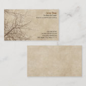 Sjabloonkaart voor coachers visitekaartje (Voorkant / Achterkant)