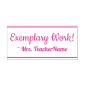 "Sjabloonwerk!" + Rubberstempel van leraar Zelfinktende Stempel (Design)