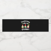 Sjacherend met mijn gnomiën Funny St. Patrick's Da Waterfles Etiket (Enkel label)