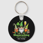Sjacherend met mijn gnomiën Funny St. Patrick's Sleutelhanger (Voorkant)