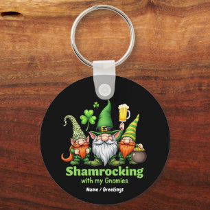 Sjacherend met mijn gnomiën Funny St. Patrick's Sleutelhanger