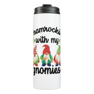 Sjacherend met mijn gnomiën Grappige St. Patrick's Thermosbeker