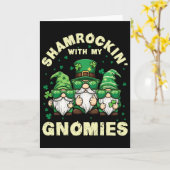 Sjacherend met mijn gnomies St. Patrick's Day voor Kaart (Gele Bloem)