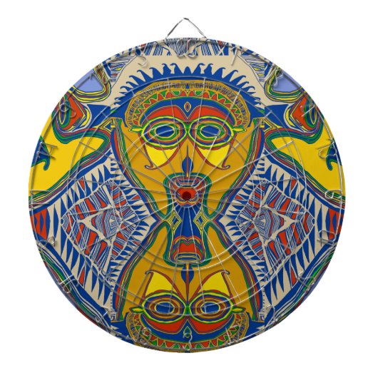 Sjamaan Stam Masker Dartbord (Voorkant)