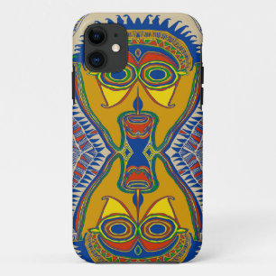 Sjamanistische Stam Masker Case-Mate iPhone Case