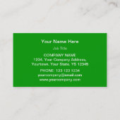 Sjamrock-sjabloon voor visitekaartjes (Achterkant)