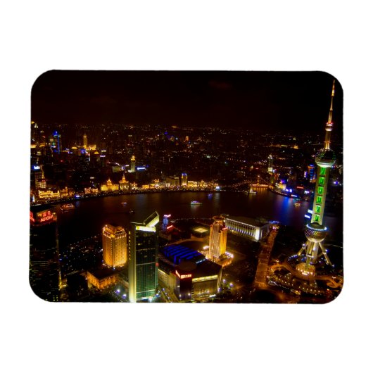 Sjanghai China prachtige skyline met modern Magneet (Horizontaal)