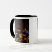 Sjanghai China prachtige skyline met modern Mok (Voorkant links)
