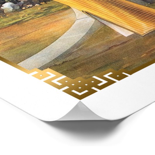  Sjanghai Magazine Hoesje 1930s Retro Woman Poster (Hoek)