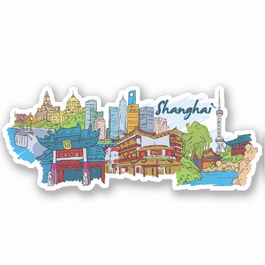 sjanghaien sticker (Voorkant)