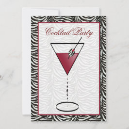 Sjarme Invitatie voor Cocktailparty Kaart