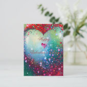 Sjatterende valentijn briefkaart (Staand voorkant)