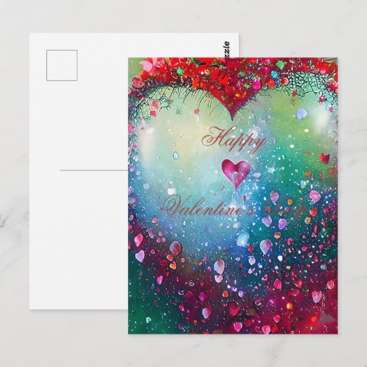 Sjatterende valentijn briefkaart (Voorkant / Achterkant)