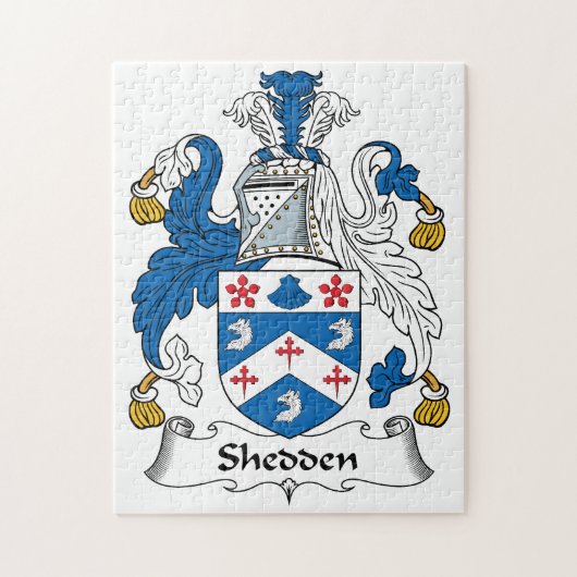 Sjedden Family Crest Legpuzzel (Verticaal)