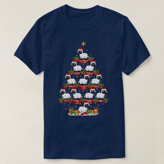 Sjeep Animal Xmas Lighting Sheep Kerstmis Tr T-shirt (Design voorkant)