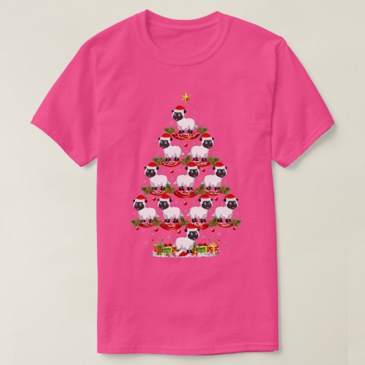 Sjeep Animal Xmas Lighting Sheep Kerstmis Tr T-shirt (Design voorkant)