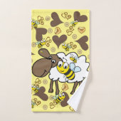 Sjeep Brown Sheep Hands Bathroom Towel sets Bad Handdoek (Handdoek)