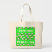 Sjeep Cartoon Crafting Project Bag Grote Tote Bag (Voorkant)