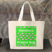 Sjeep Cartoon Crafting Project Bag Grote Tote Bag