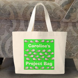 Sjeep Cartoon Crafting Project Bag Grote Tote Bag