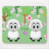 Sjeep Floral Trees Green Muismat! Muismat (Voorkant)